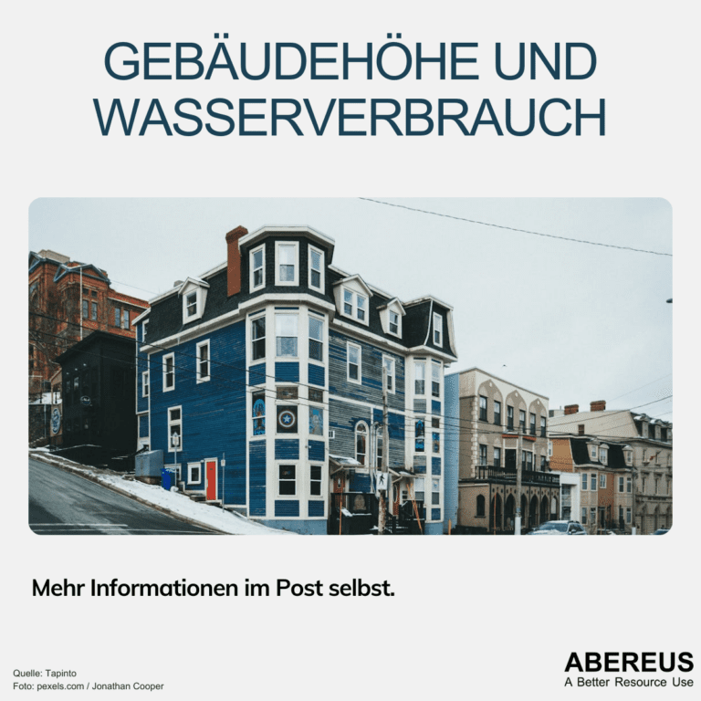 In der Mitte ist ein blaues Gebäude mit unterschiedlichen Höhen, welche in Wayne, NJ wichtig sind für den Wasserverbrauch